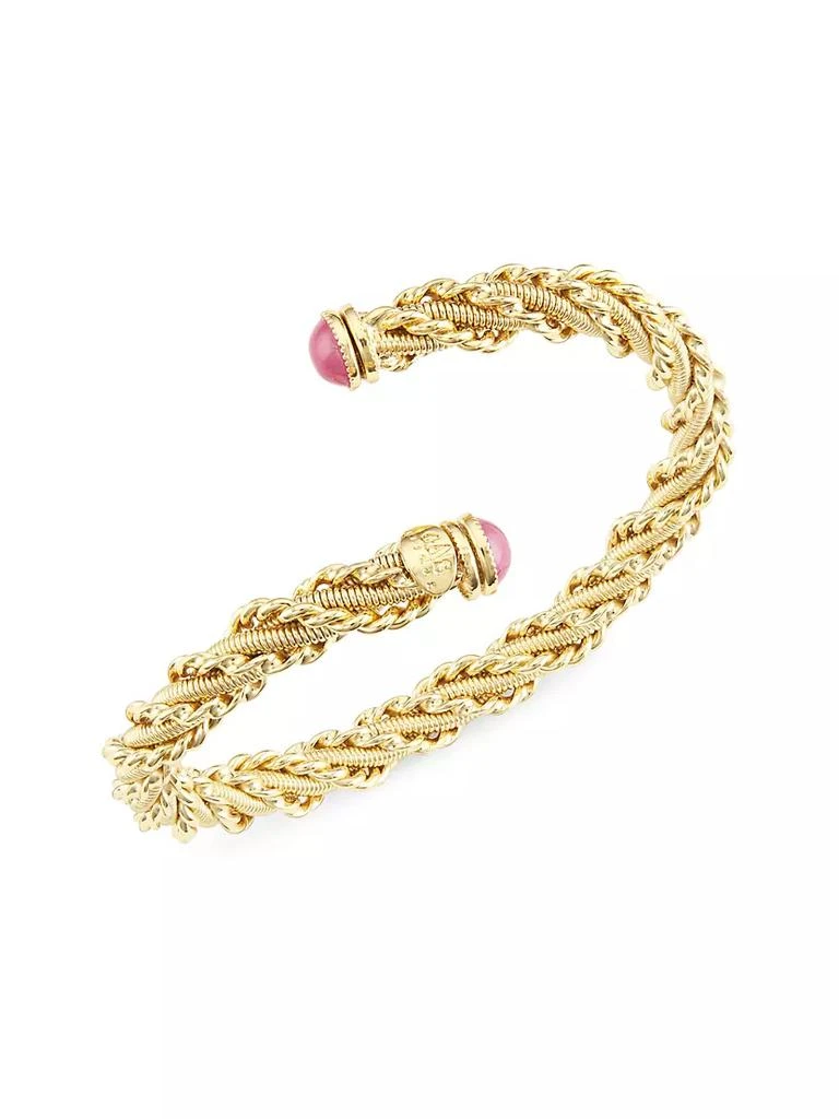 商品GAS Bijoux|Bonnie 24K Gold-Plate & Glass Cabochon Bracelet,价格¥1153,第1张图片