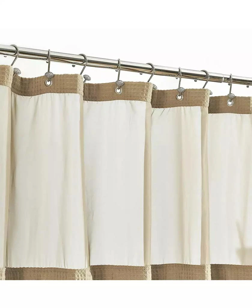 商品Awesome Home|Cotton Blend Soft Waffle Weave Shower Curtain with Snap in Liner, 72"X84",价格¥415,第3张图片详细描述