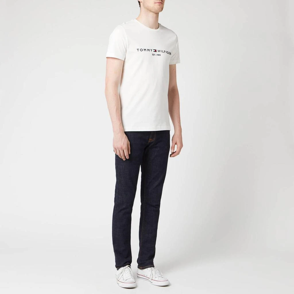 商品Tommy Hilfiger|Tommy Hilfiger Men's Tommy Logo T-Shirt - Snow White,价格¥207,第3张图片详细描述