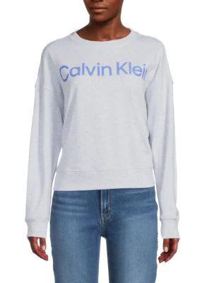 商品Calvin Klein|Logo Dropped Shoulder Sweatshirt,价格¥222,第3张图片详细描述