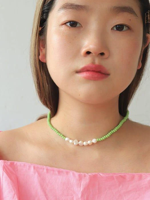 商品MORL|Lovely Pearl Necklace,价格¥361,第4张图片详细描述