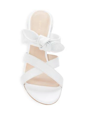 Bandeau Bow Leather Sandals 商品