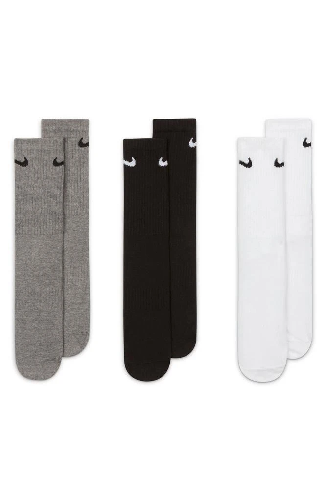 商品NIKE|Everyday Lightweight Training Crew Socks - Pack of 3,价格¥130,第1张图片