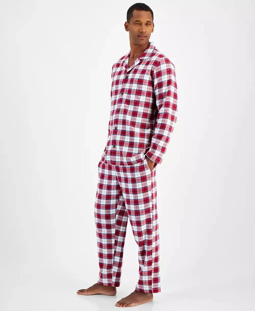 Men's 2-Pc. Sato Plaid Flannel Pajama Set, Created for Macy's 商品