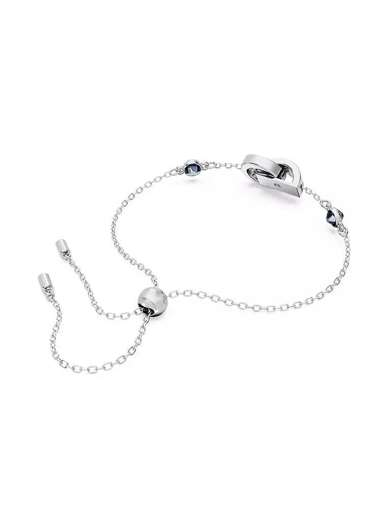 商品Swarovski|Hollow Rhodium-Plated & Crystal Interlocking Loop Bracelet,价格¥1235,第4张图片详细描述