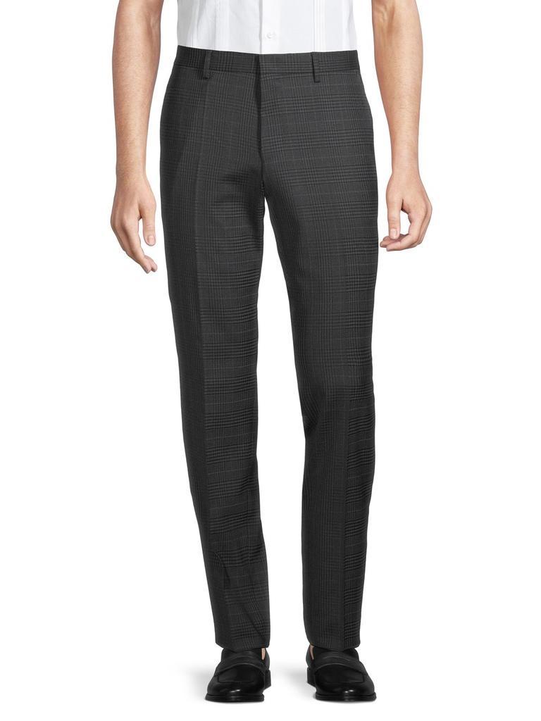 商品Hugo Boss|Genius5 Slim-Fit Checked Dress Pants,价格¥549,第1张图片