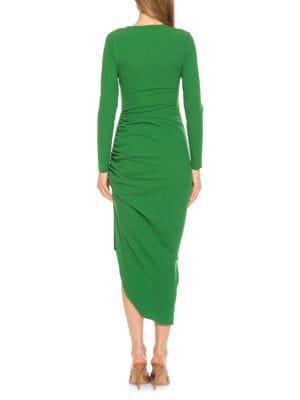 Nikki Solid-Hued Ruched Dress商品第2张图片规格展示