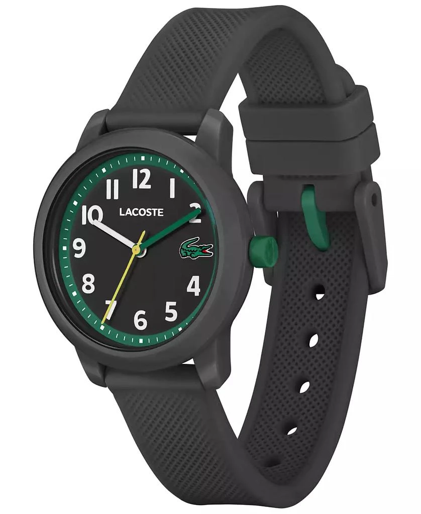 商品Lacoste|Kids L.12.12 Light Black Silicone Strap Watch 32mm,价格¥497,第2张图片详细描述