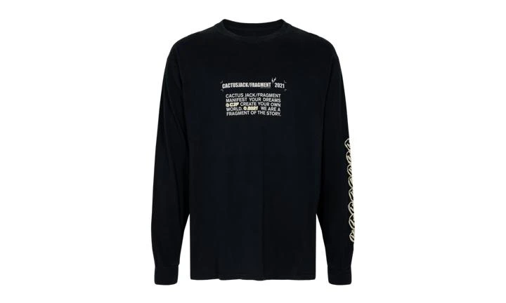 商品Travis Scott|Travis Scott Logo L/S,价格¥1046-¥1204,第1张图片