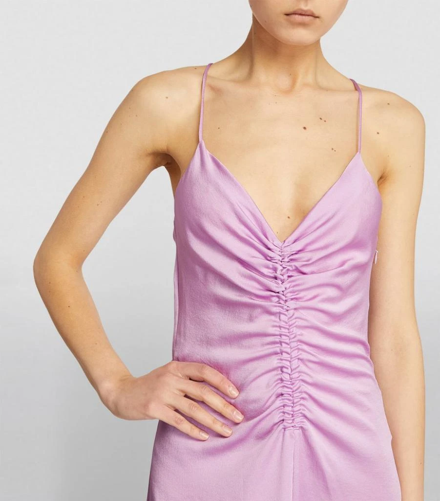 商品Sandro|Ruched Tie-Strap Midi Dress,价格¥1602,第4张图片详细描述