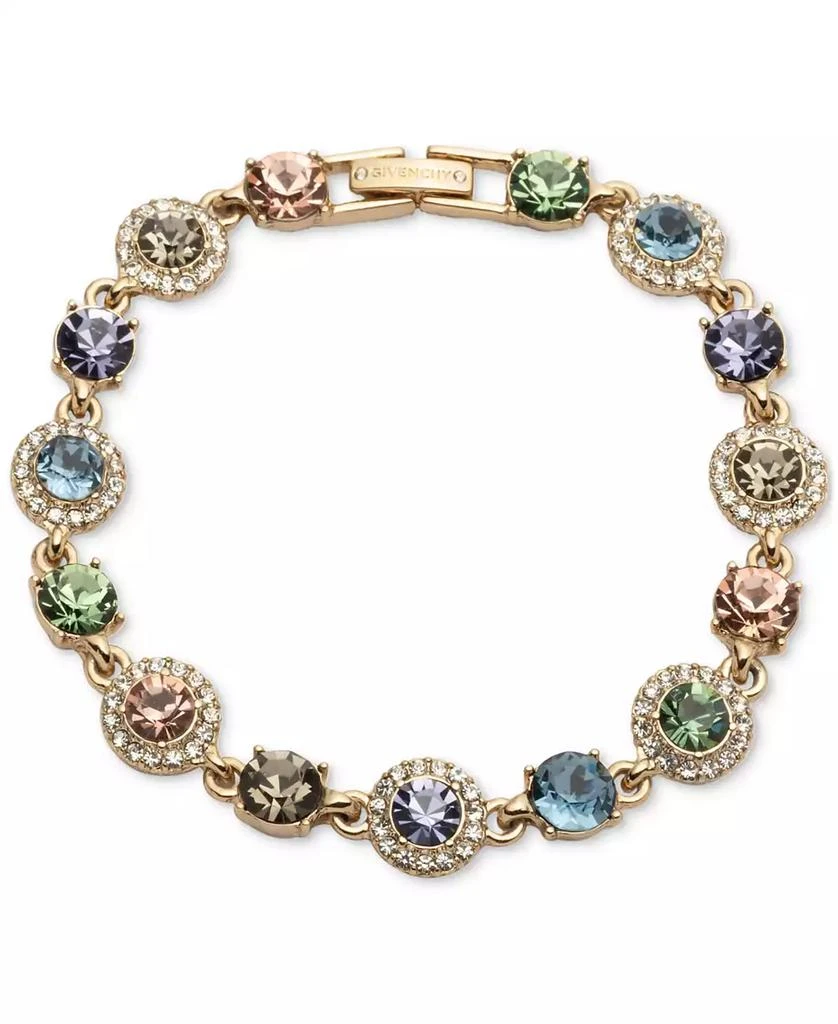 商品Givenchy|Stone & Crystal Round Halo & Bezel Fancy Link Bracelet,价格¥373,第1张图片