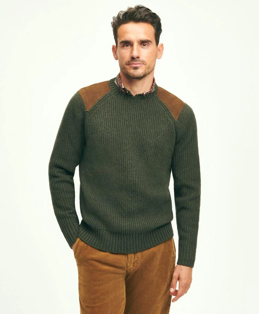 商品Brooks Brothers|English Rib Lambswool Crewneck Sweater,价格¥659,第1张图片