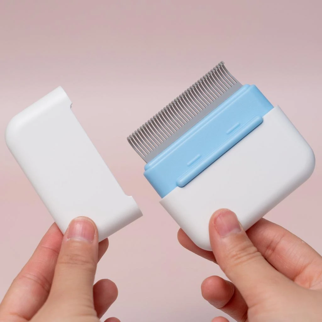 商品Pet Life|'Zipocket' 2-in-1 Underake and Stainless Steel Travel Grooming Pet Comb,价格¥133,第5张图片详细描述