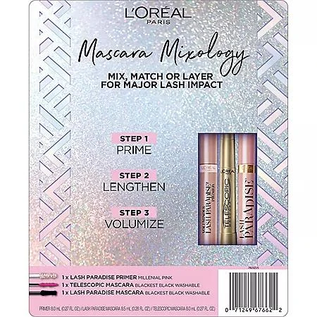 商品L'Oreal Paris|L'Oreal Paris Mascara Mixology, Blackest Black (3 pk.),价格¥215,第1张图片