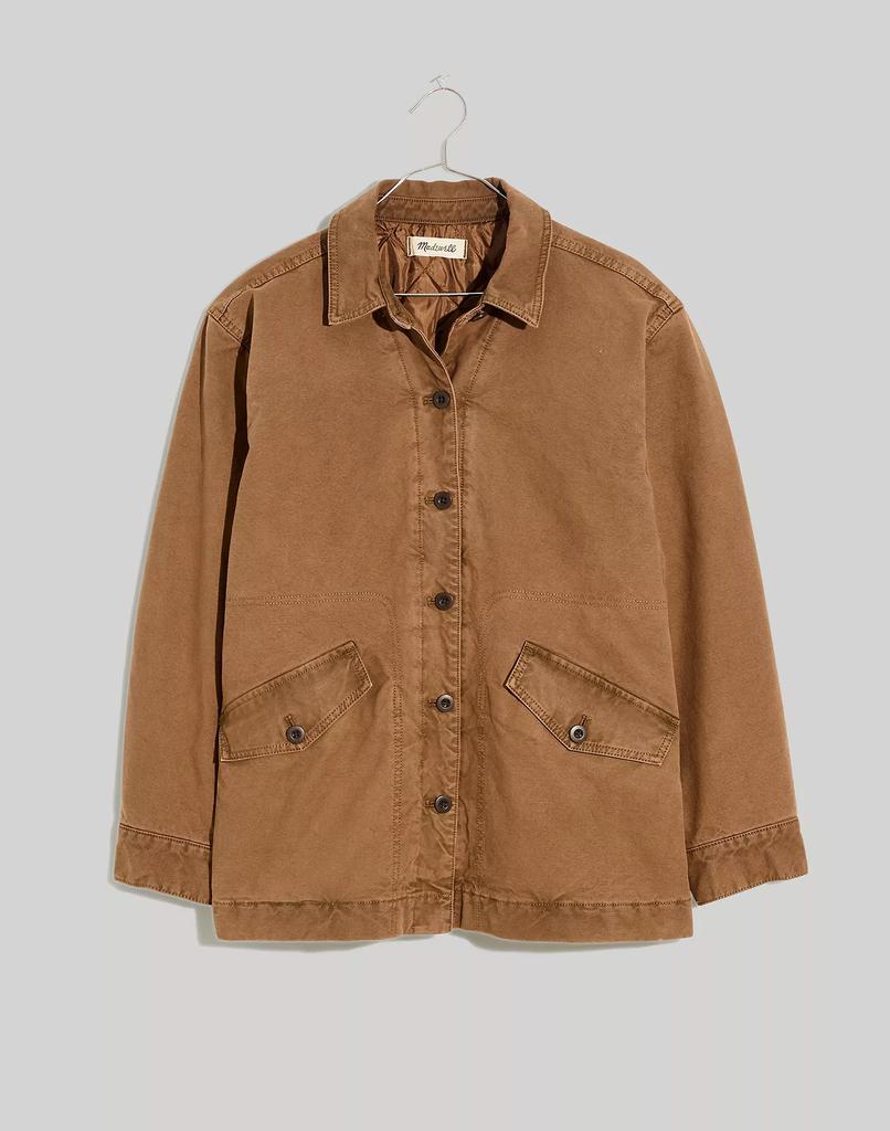 商品Madewell|Garment-Dyed Crockett Canvas Jacket,价格¥1081,第7张图片详细描述
