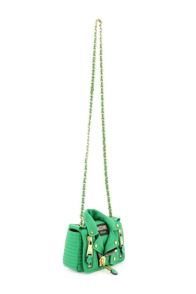 商品Moschino|Moschino Biker Jacket Shoulder Bag,价格¥4102,第3张图片详细描述