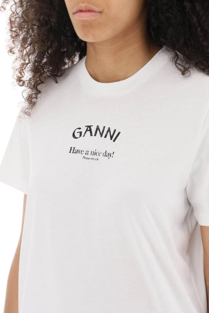 商品Ganni|Lettering Print T Shirt,价格¥605,第3张图片详细描述