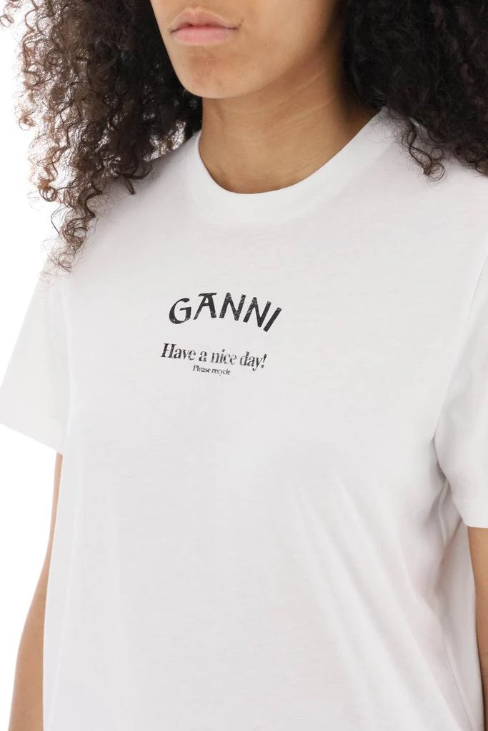 商品Ganni|Lettering Print T Shirt,价格¥600,第3张图片详细描述