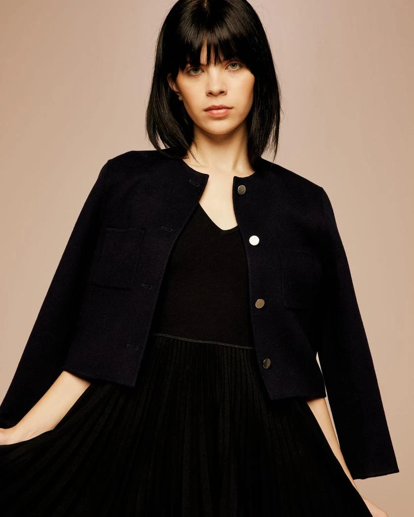 商品Theory|Sleeveless Pleated Mini Combo Dress,价格¥1820,第2张图片详细描述