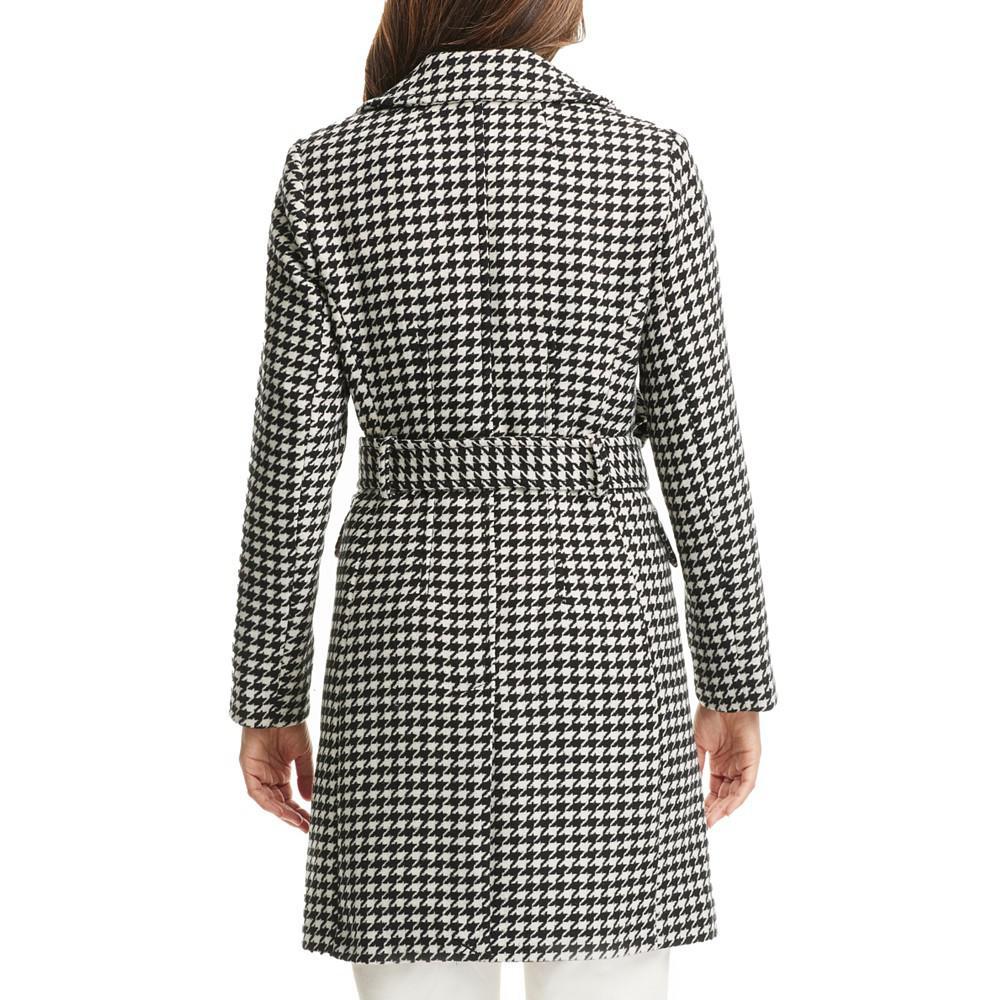 商品Kate Spade|Women's Belted Houndstooth Coat, Created for Macy's,价格¥2529,第4张图片详细描述