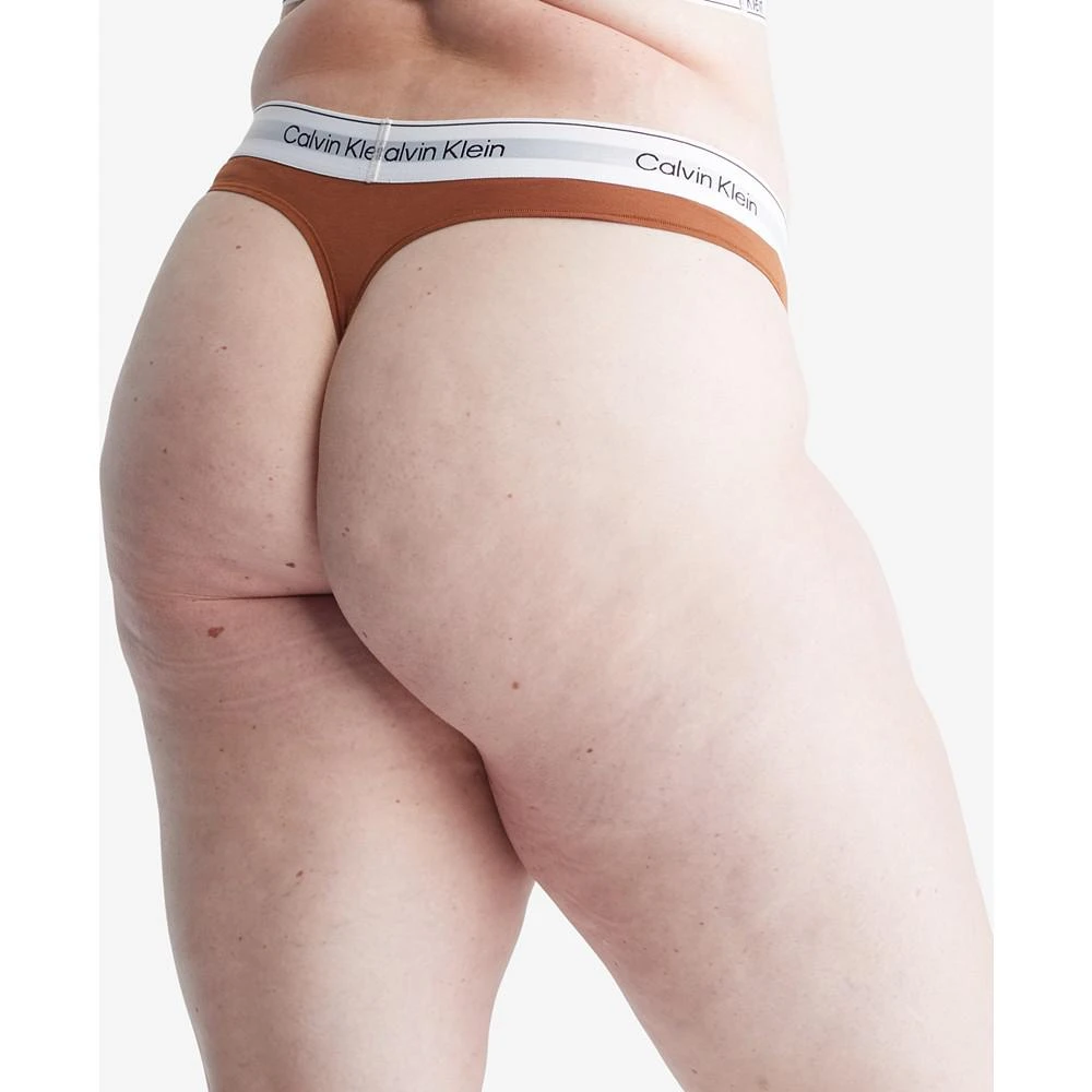 商品Calvin Klein|Plus Size Modern Naturals Thong Underwear QF7046,价格¥49,第3张图片详细描述