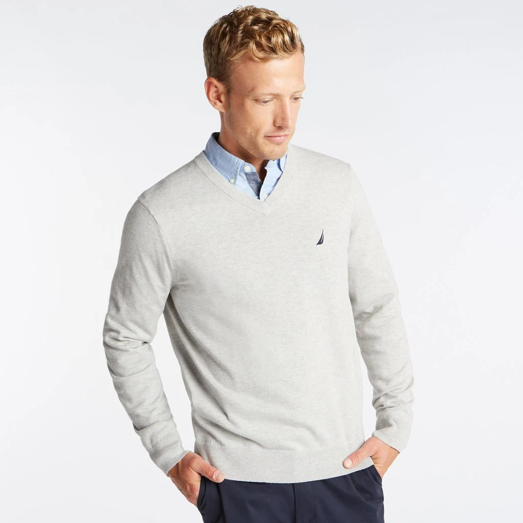 商品Nautica|Nautica Mens Navtech V-Neck Sweater,价格¥144,第1张图片