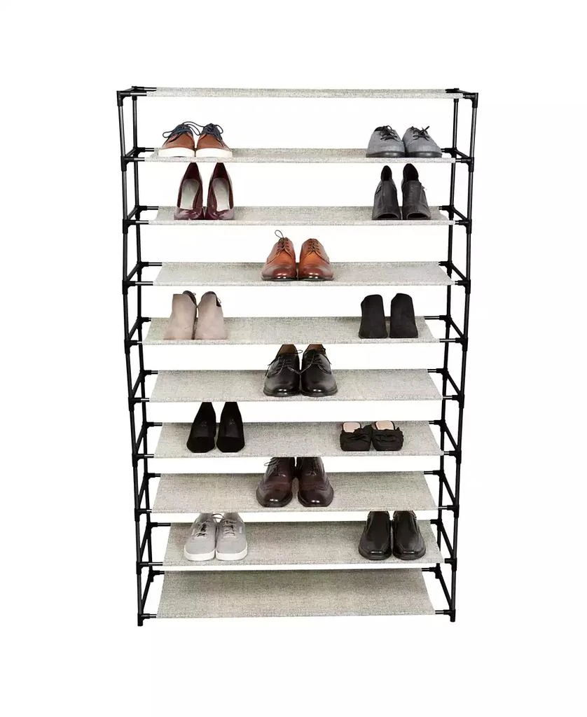 商品Simplify|10 Tier 50 Pair Shoe Rack,价格¥432,第3张图片详细描述