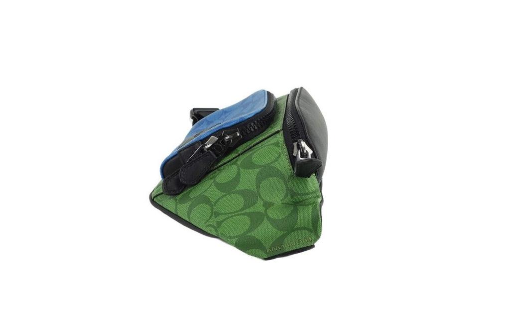 COACH Neon Green Multi Blocked Signature  Waist Belt Bag商品第4张图片规格展示