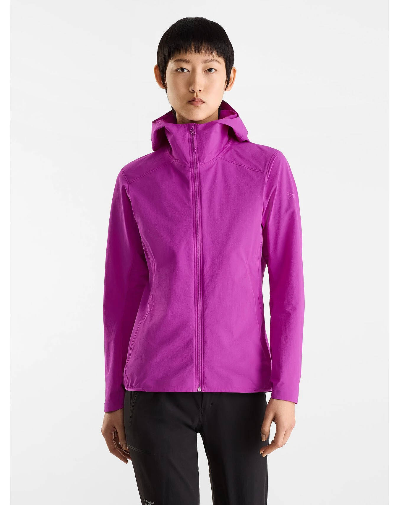 商品【商品预售7天】 Arc'teryx|Arc'teryx 女士户外软壳衣 X000006697GROOVIE 紫色,价格¥1517,第3张图片详细描述