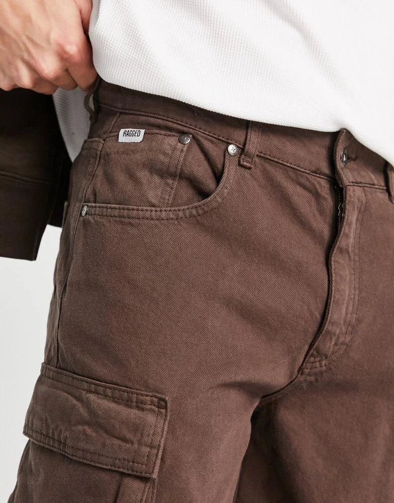 商品The Ragged Priest|The Ragged Priest explorer cargo jeans in brown,价格¥658,第3张图片详细描述