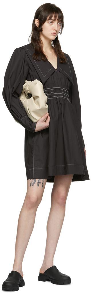 商品Ganni|黑色有机棉连衣裙,价格¥1666,第6张图片详细描述