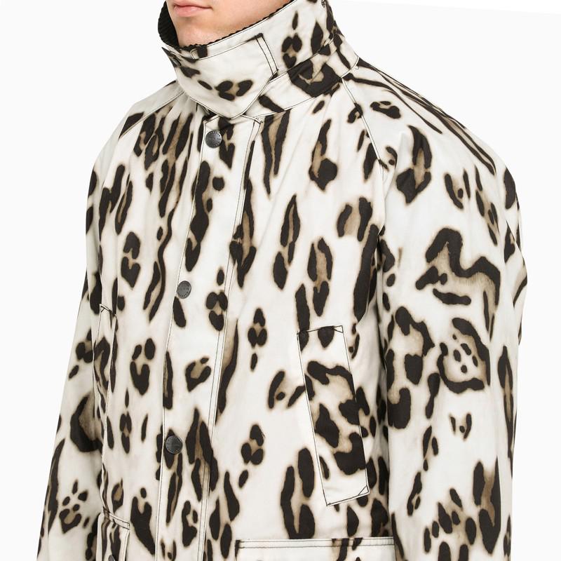 Padded, animal-print jacket商品第4张图片规格展示