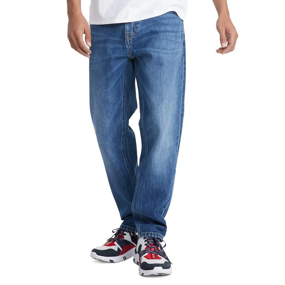 商品Tommy Hilfiger|Men's TH FLEX Relaxed Tapered Fit Jeans,价格¥141,第1张图片