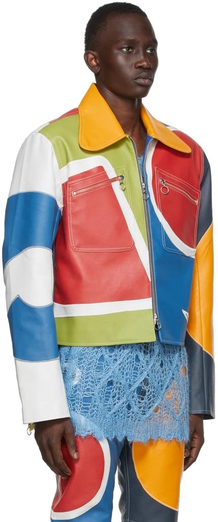 商品Charles Jeffrey Loverboy|Multicolor Faux-Leather Patch Jacket,价格¥4237,第2张图片详细描述