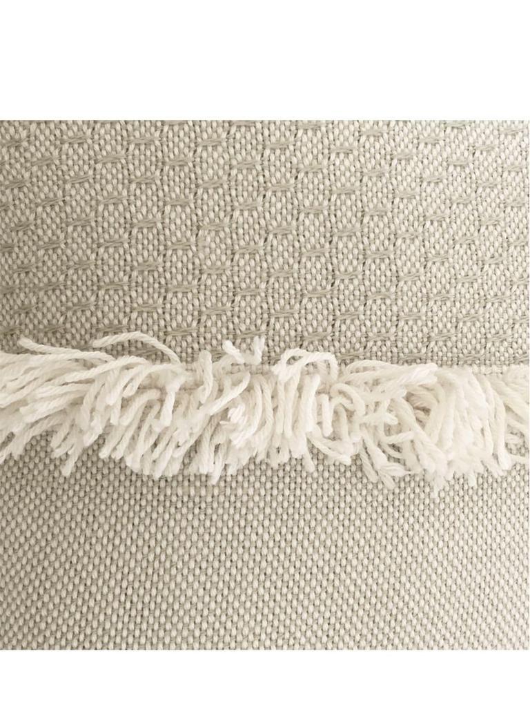商品MALAGOON|Offwhite Fringed Acrylic & Wool Throw,价格¥628,第4张图片详细描述