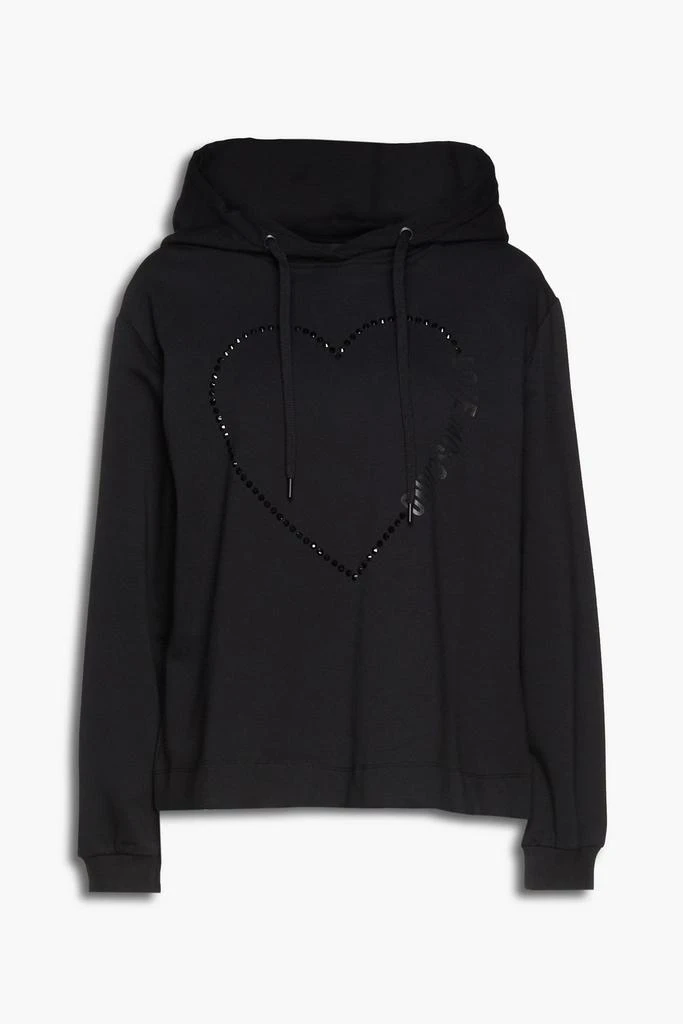 商品Moschino|Crystal-embellished printed French cotton-blend terry hoodie,价格¥417,第3张图片详细描述