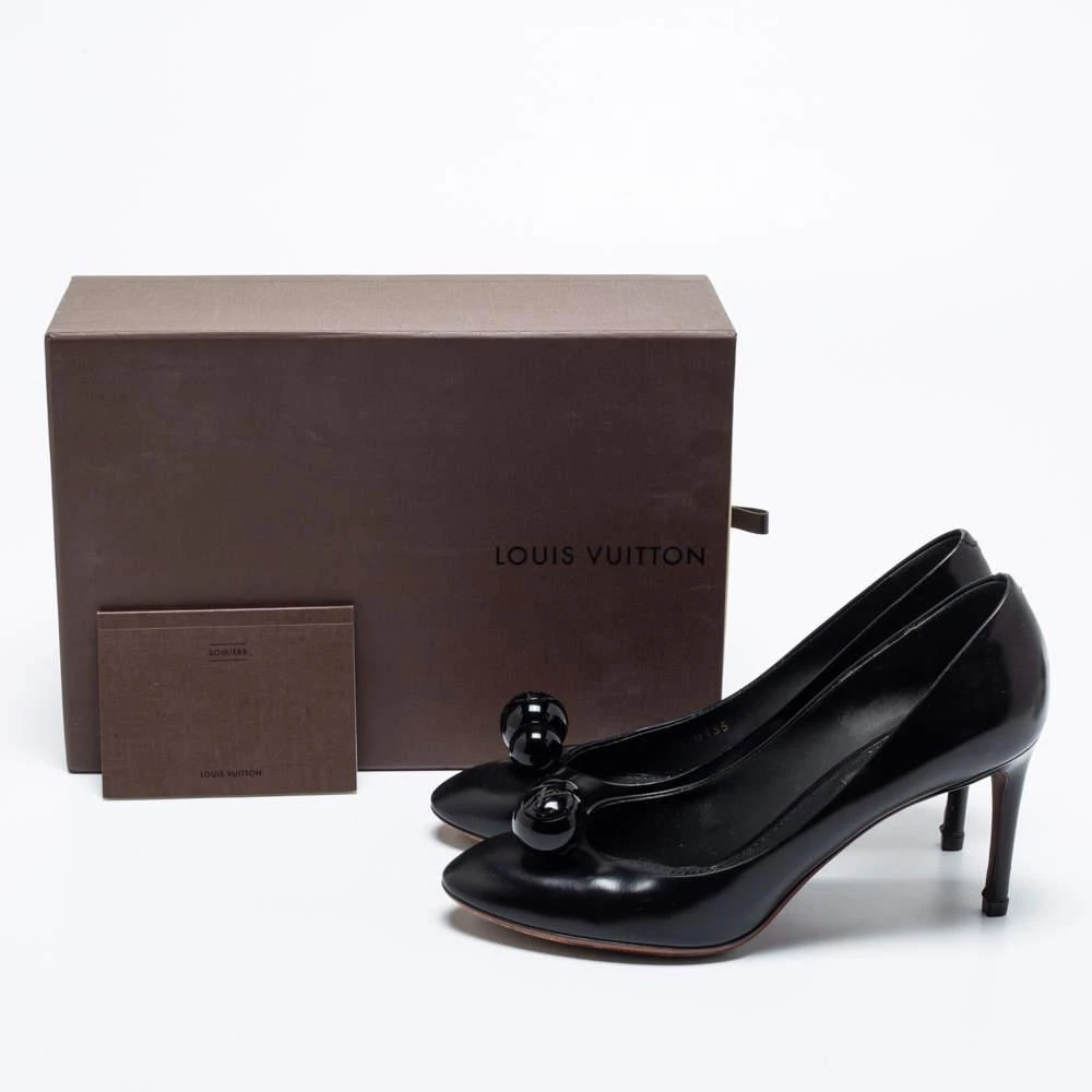 Louis Vuitton Black Leather Betty Pumps Size 38 商品