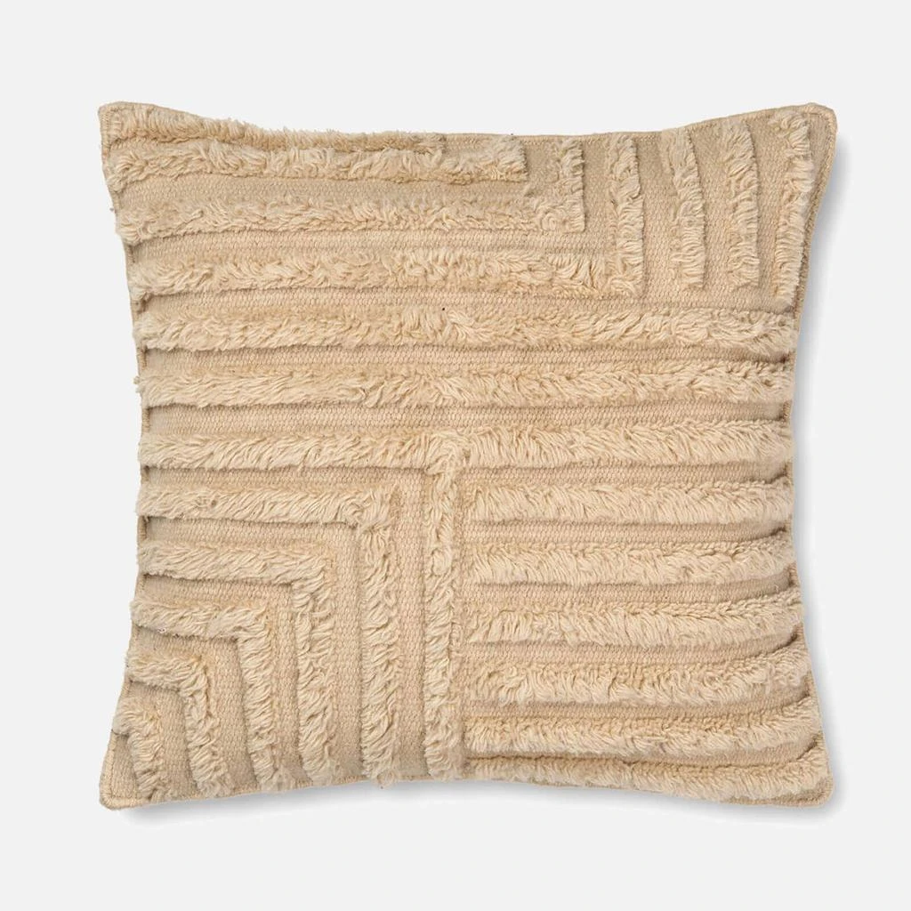 商品Ferm Living|Ferm Living Crease Wool Cushion - Light Sand,价格¥432,第1张图片