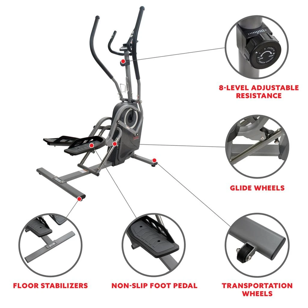 商品Sunny Health & Fitness|Sunny Health & Fitness Pro Cardio Climber,价格¥3162,第3张图片详细描述