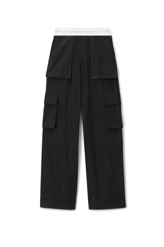 商品Alexander Wang|Logo Cargo Pant In Ripstop Cotton,价格¥4783,第1张图片