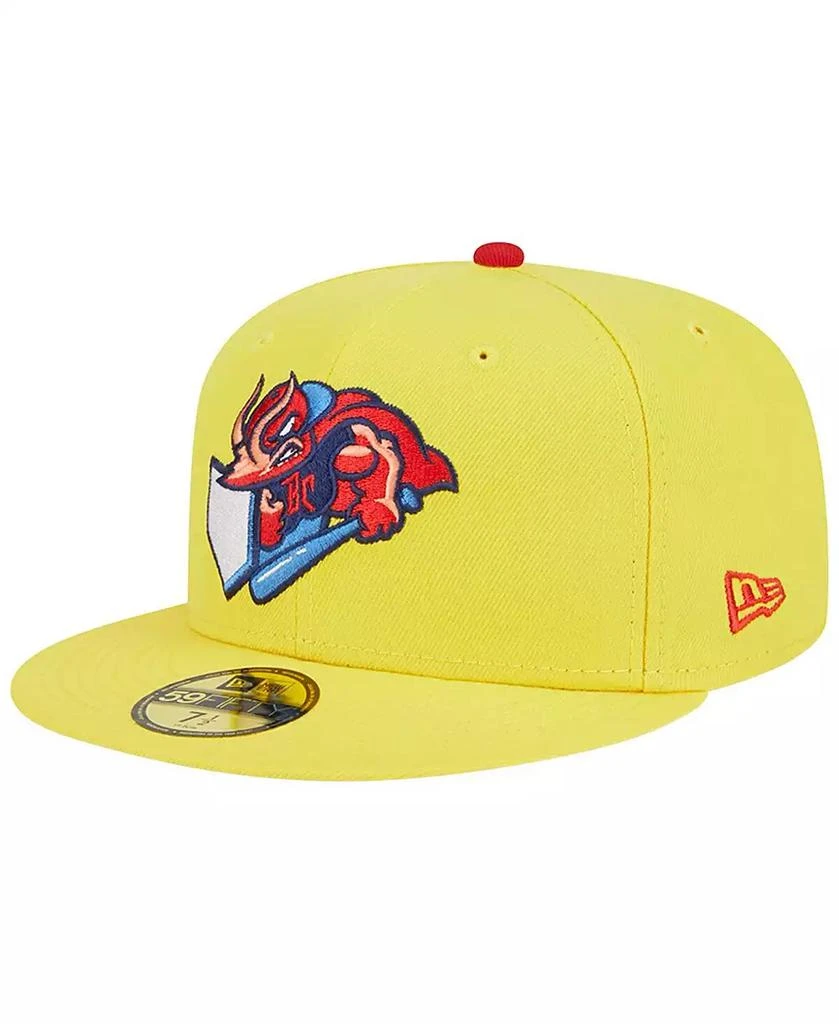 商品New Era|Men's Yellow Jacksonville Jumbo Shrimp Theme Nights Captain Crustacean 59FIFTY Fitted Hat,价格¥324,第1张图片