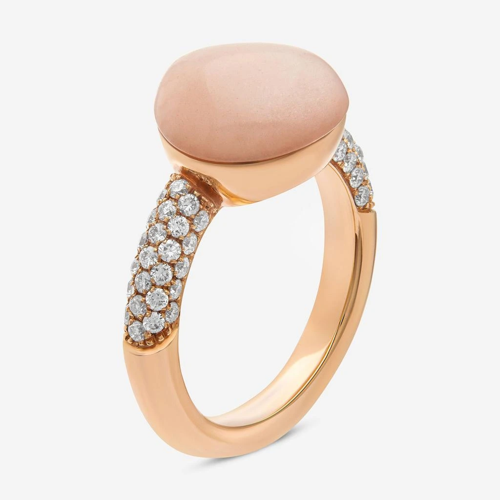 商品Bucherer|Bucherer 18K Rose Gold, Moonstone and Diamond Band Ring,价格¥10600,第3张图片详细描述