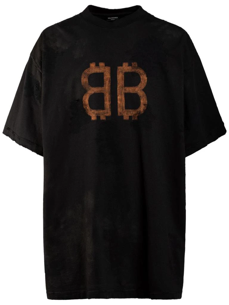 商品Balenciaga|Cotton Jersey T-shirt,价格¥4527,第1张图片