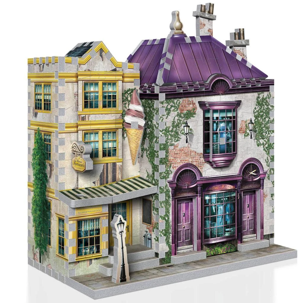 商品The Hut|Harry Potter Diagon Alley Collection Madam Malkins & Florean Fortescues 3D Puzzle (290 Pieces),价格¥293,第2张图片详细描述