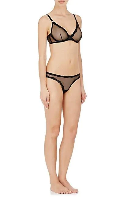 商品Fleur du Mal|Lace-Trimmed Sheer Demi Bra,价格¥299,第3张图片详细描述