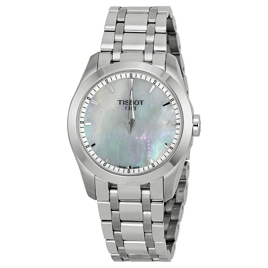 Tissot Couturier Mother of Pearl Dial Stainless Steel Ladies Watch T0352461111100 1