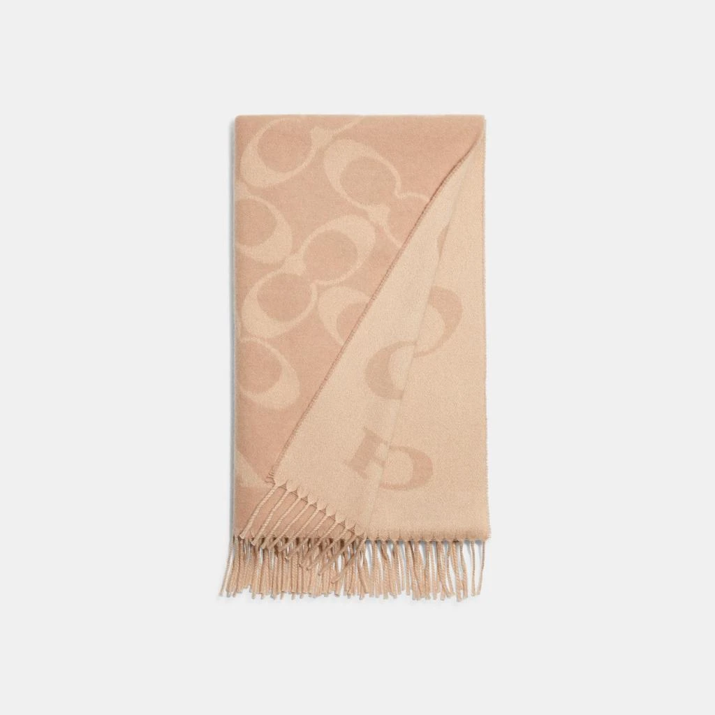 商品Coach|女式 蔻驰 logo围巾,价格¥587,第1张图片
