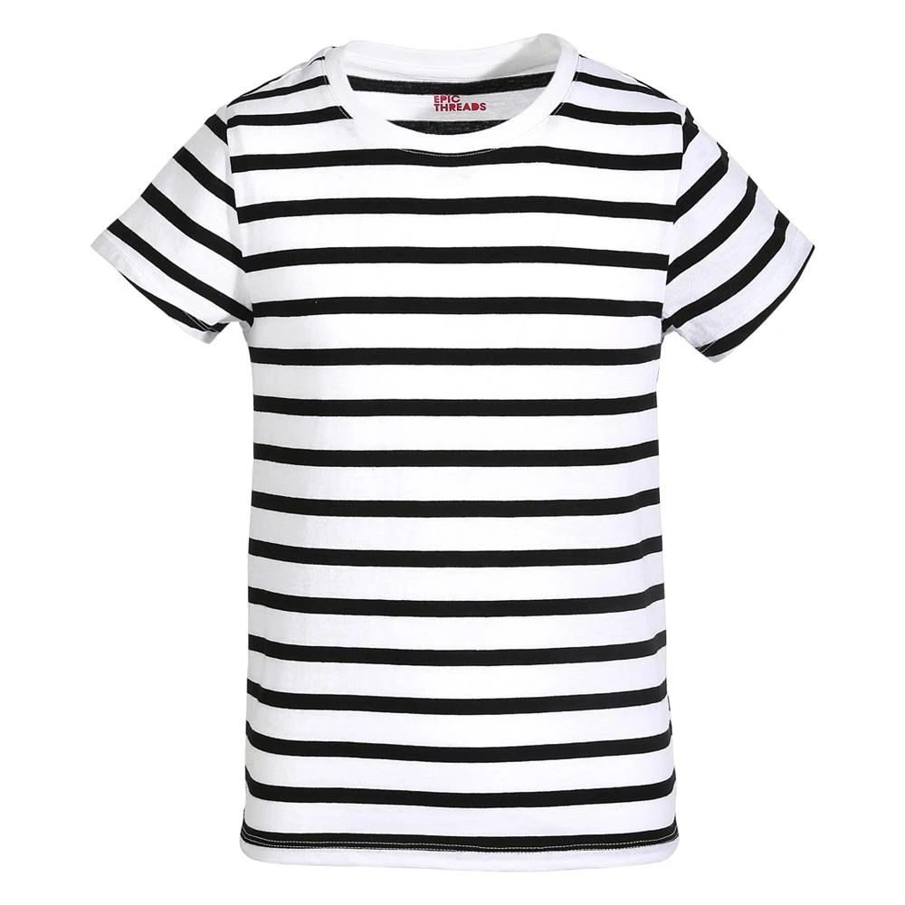 商品Epic Threads|Little Girls Wide Stripe T-Shirt, Created for Macy's,价格¥16,第1张图片