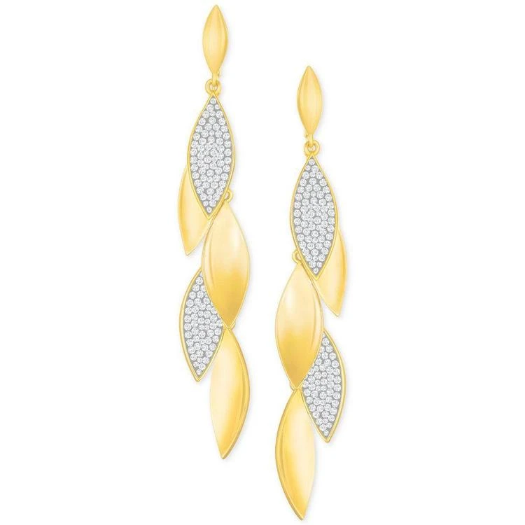 商品Swarovski|Gold-Tone Pavé Detachable Drop Earrings,价格¥1265,第1张图片