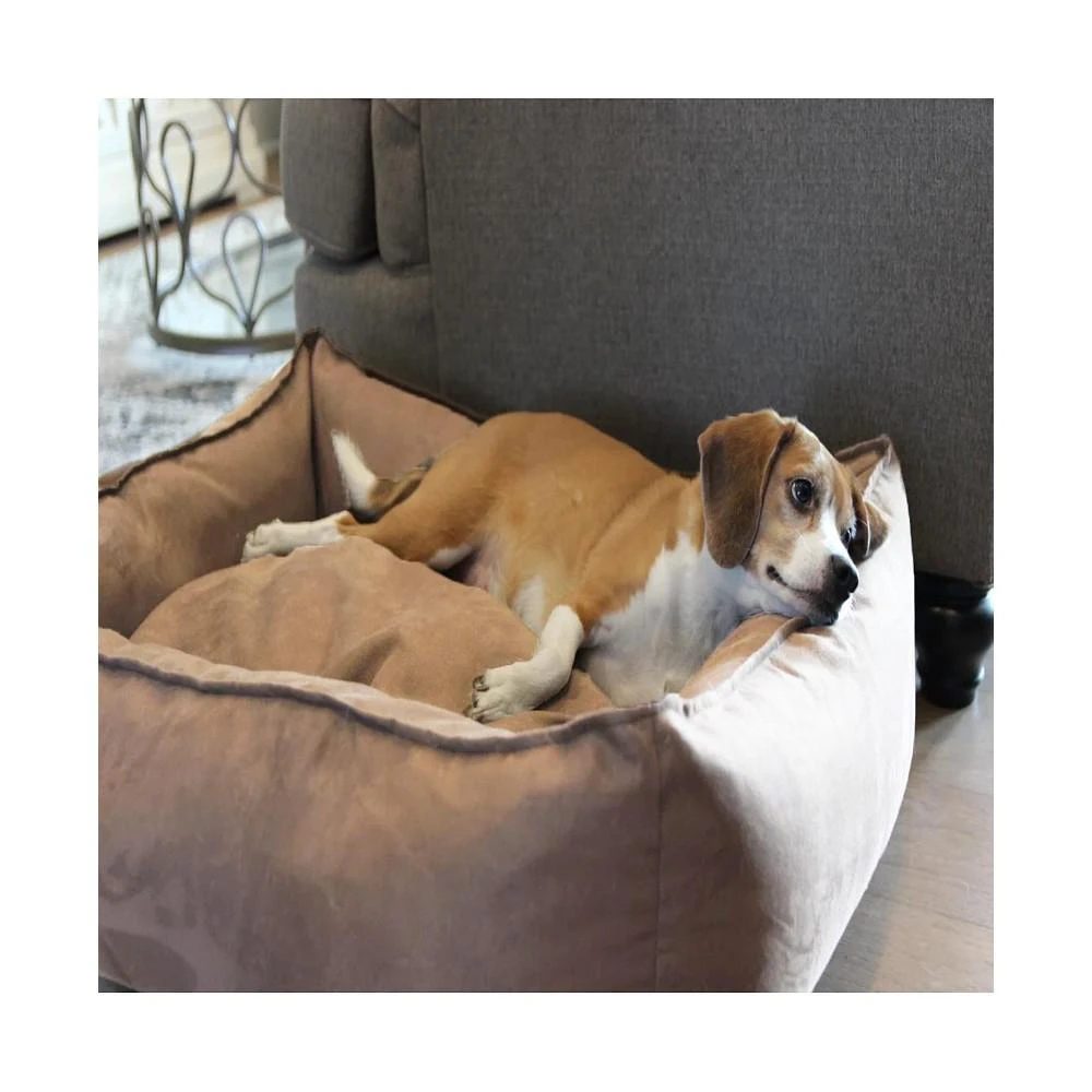 商品BuddyRest|Oasis Plush Pillow Bolstered Large Dog Bed,价格¥819,第3张图片详细描述